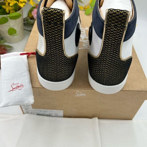 SOLD!!!   Men’s Christian Louboutin Lou spikes Orlato flat sneakers size 46 - Picture 10 of 11
